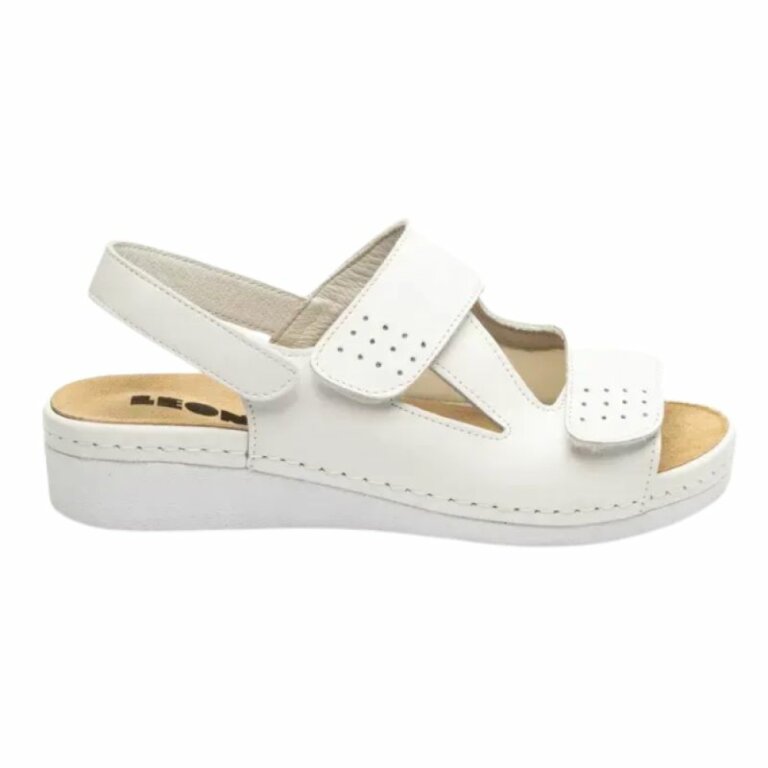 Босоніжки з вставкою для "кісточки" Leon 5020 білий