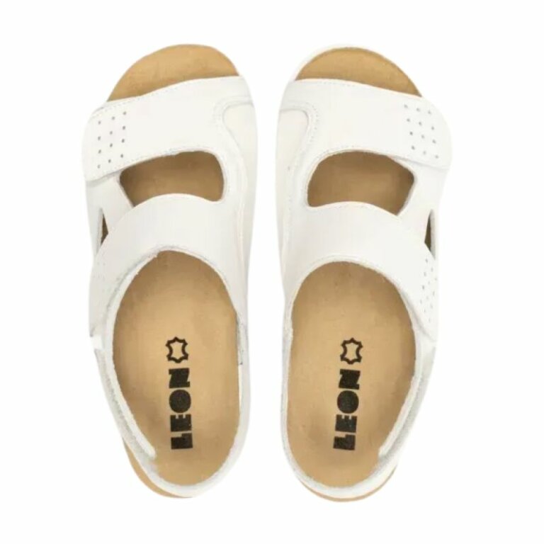 Босоніжки з вставкою для "кісточки" Leon 5020 білий