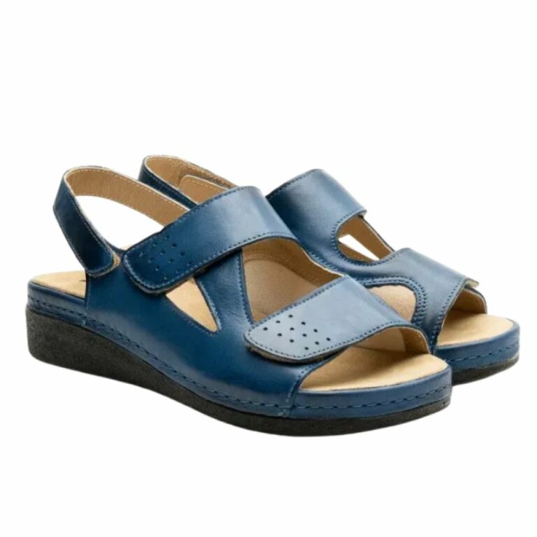 Босоніжки з вставкою для "кісточки" Leon 5020 сині