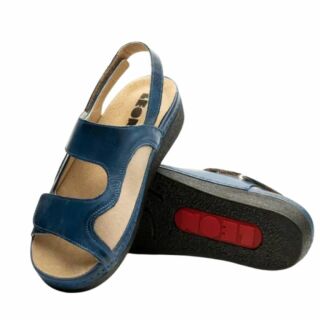 Босоніжки з вставкою для "кісточки" Leon 5020 сині