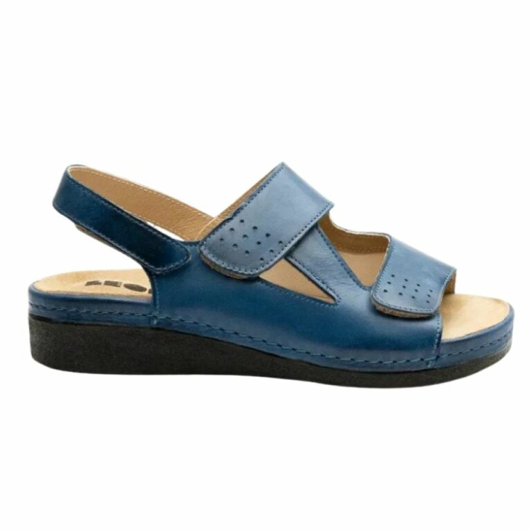 Босоніжки з вставкою для "кісточки" Leon 5020 сині