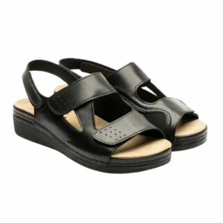 Босоніжки з вставкою для "кісточки" Leon 5020 чорні