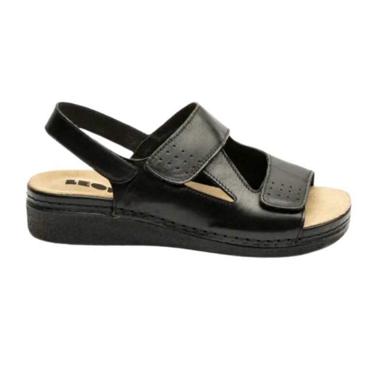 Босоніжки з вставкою для "кісточки" Leon 5020 чорні