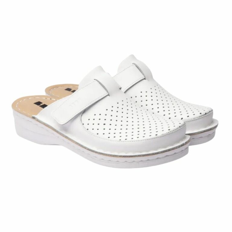Анатомічні тапочки-сабо Leon 263 білий