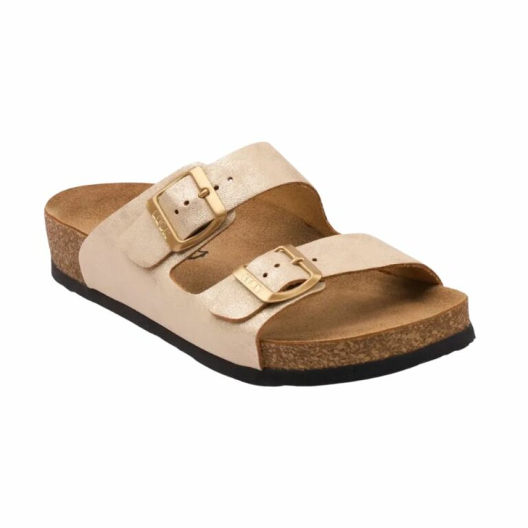 Шльопанці жіночі Leon 4010 золотистий руст