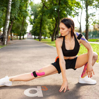 Кінезіо тейп D3 K6.0 (50 мм * 6 м) бежевий