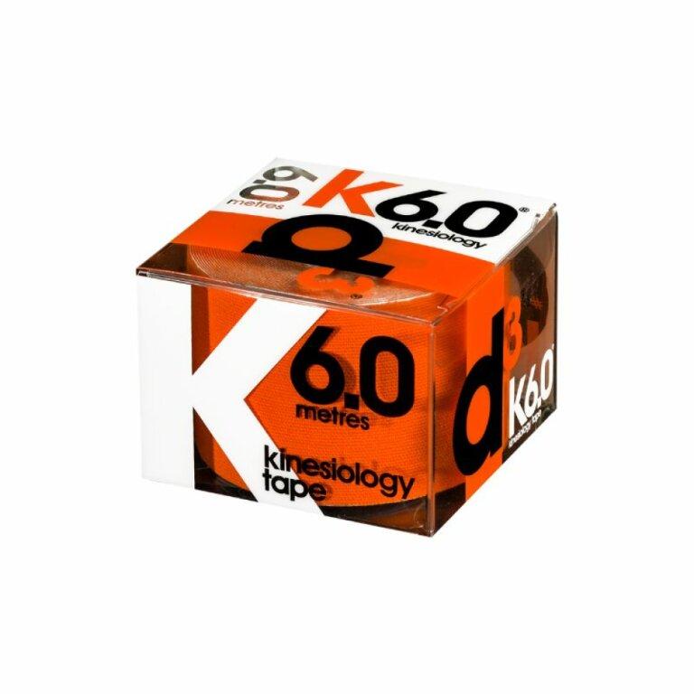 Кінезіо тейп D3 K6.0 (50 мм * 6 м) помаранчевий