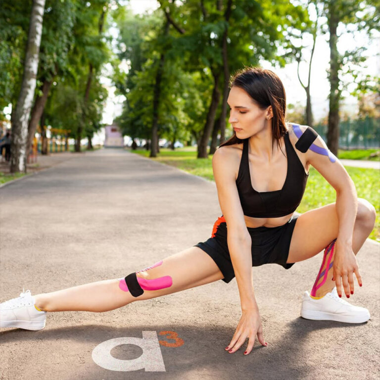 Кінезіо тейп D3 K6.0 (50 мм * 6 м) помаранчевий