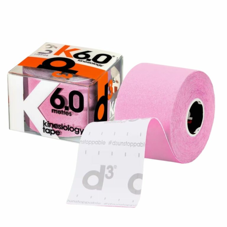 Кінезіо тейп D3 K6.0 (50 мм * 6 м) пудровий