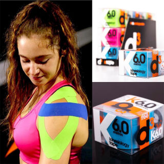 Кинезио тейп D3 K6.0 (50 мм * 6 м) розовый