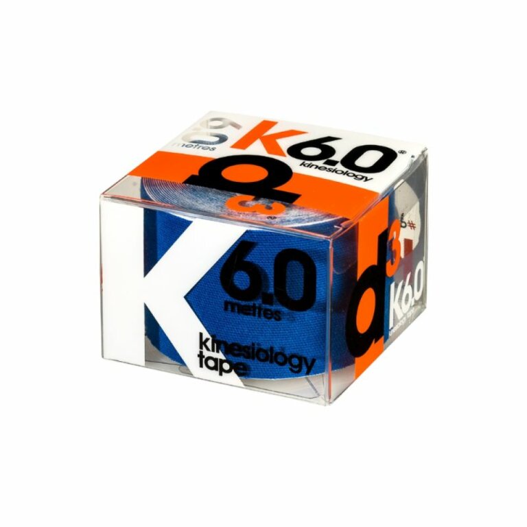 Кінезіо тейп D3 K6.0 (50 мм * 6 м) синій
