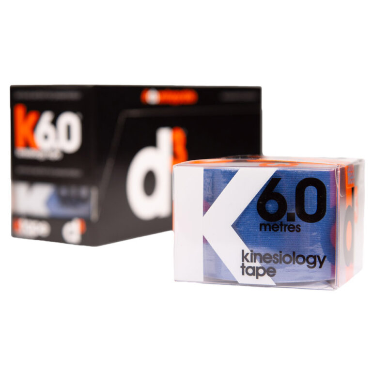 Кінезіо тейп D3 K6.0 (50 мм * 6 м) синій