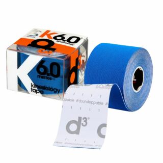 Кинезио тейп D3 K6.0 (50 мм * 6 м) синий
