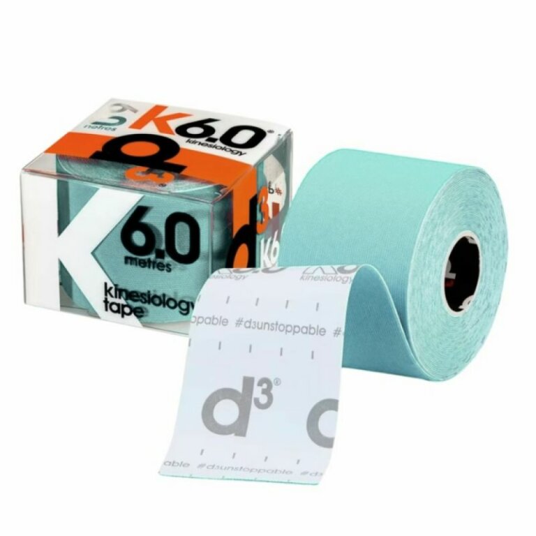 Кінезіо тейп D3 K6.0 (50 мм * 6 м) синій лід
