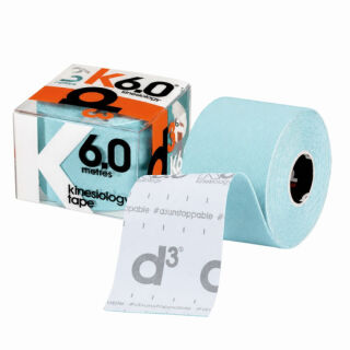Кінезіо тейп D3 K6.0 (50 мм * 6 м) синій лід