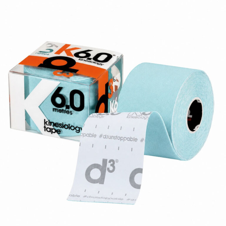 Кінезіо тейп D3 K6.0 (50 мм * 6 м) синій лід