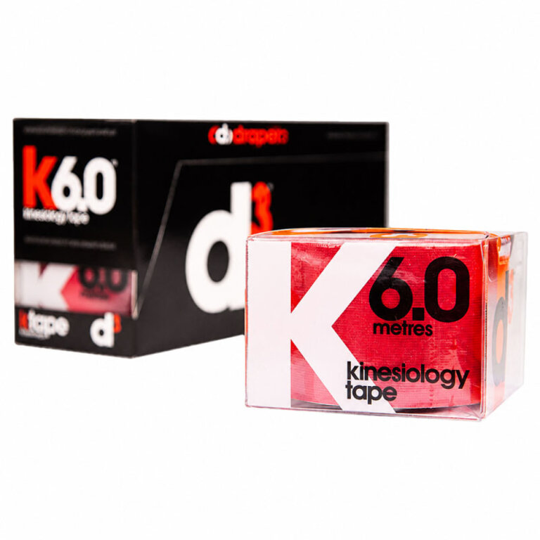 Кінезіо тейп D3 K6.0 (50 мм * 6 м) червоний