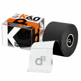 Кинезио тейп D3 K6.0 (50 мм * 6 м) черный