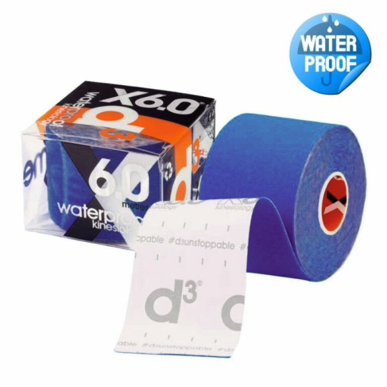 Кінезіо тейп водонепроникний D3 X6.0 Xtreme (50 мм * 6 м) синій