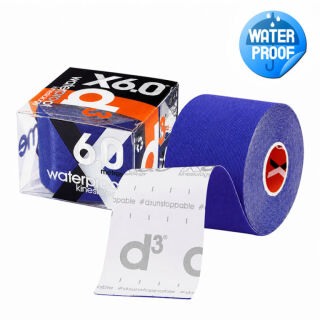 Кінезіо тейп водонепроникний D3 X6.0 Xtreme (50 мм * 6 м) синій