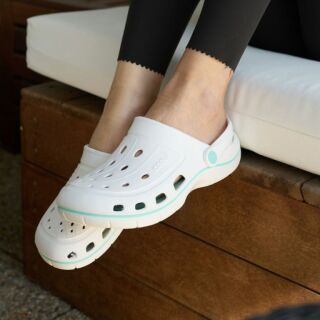 Сабо (крокси) жіночі COQUI JUMPER 6352 білий/м'ятний