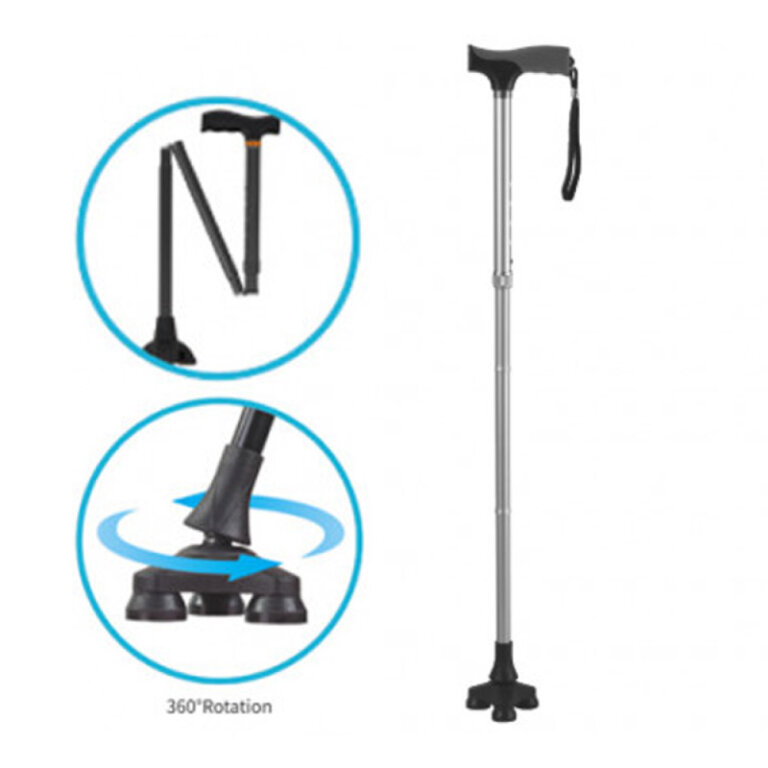 Складана алюмінієва тростина з обертовим наконечником OSD-BL530204