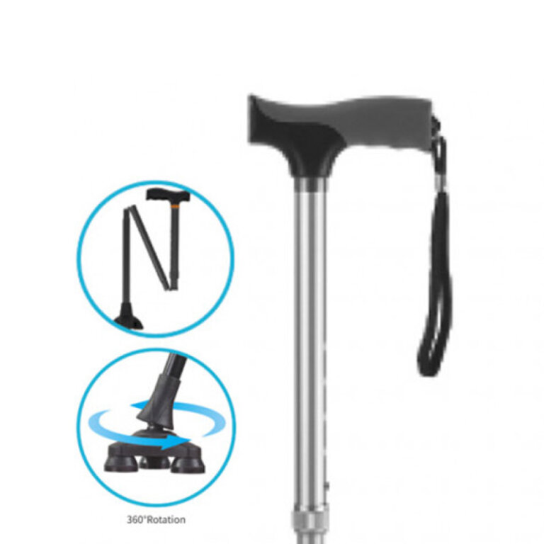 Складана алюмінієва тростина з обертовим наконечником OSD-BL530204