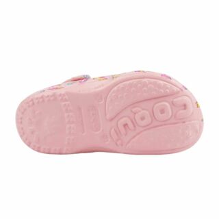 Сабо (крокси) дитячі COQUI 8114 рожевий з принтом + амулет