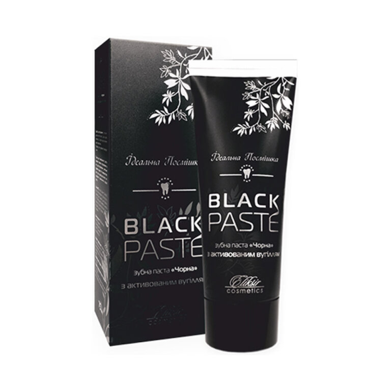 Еліксір Зубна паста "Чорна" з активованим вугіллям 75 мл