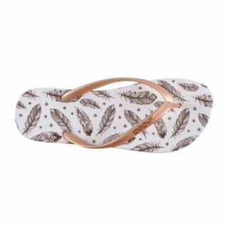 В'єтнамки жіночі COQUI KAJA (1327 Feather white) білий/золотий