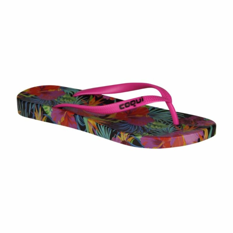 В'єтнамки жіночі COQUI KAJA (1327 Jungle flowers/Fuchsia) рожевий/різнокольоровий