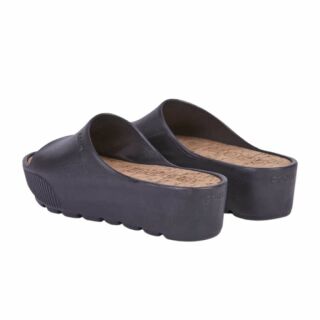 Шльопанці на платформі жіночі COQUI PAM (1442 Black Cork) чорний