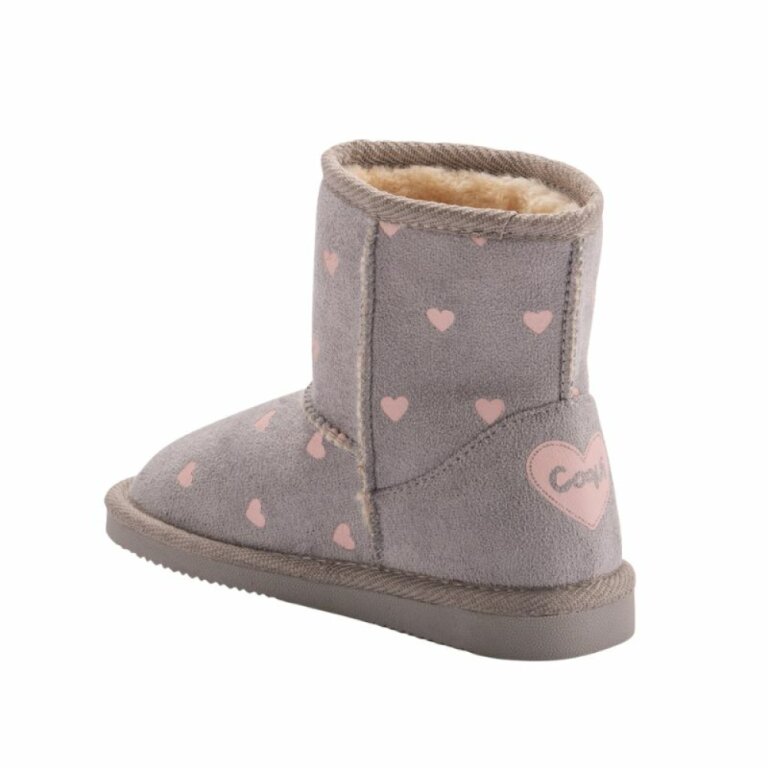 Дитячі чоботи COQUI Valenka (172 Grey hearts) світло-сірий