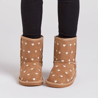 Дитячі чоботи COQUI Valenka (172 Lt. brown hearts) коричневий