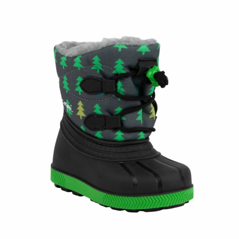 Дитячі чоботи сноубутси COQUI BERGY (5032 Antracit tree) чорний/сірий/зелений
