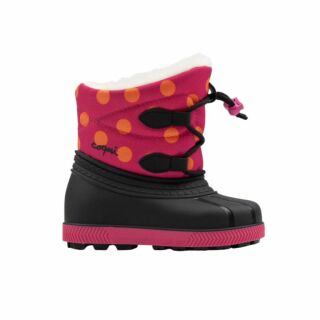 Дитячі чоботи сноубутси COQUI BERGY (5032 Lt. fuchsia dots) чорний/рожевий/малиновий