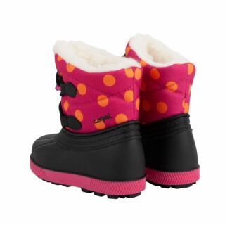 Дитячі чоботи сноубутси COQUI BERGY (5032 Lt. fuchsia dots) чорний/рожевий/малиновий