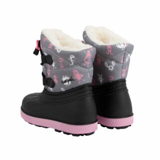 Дитячі чоботи сноубутси COQUI BERGY (5032 Mid. grey ufo) чорний/сірий