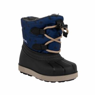 Детские сапоги сноубутсы COQUI BERGY (5032 Navy bird) черный/синий