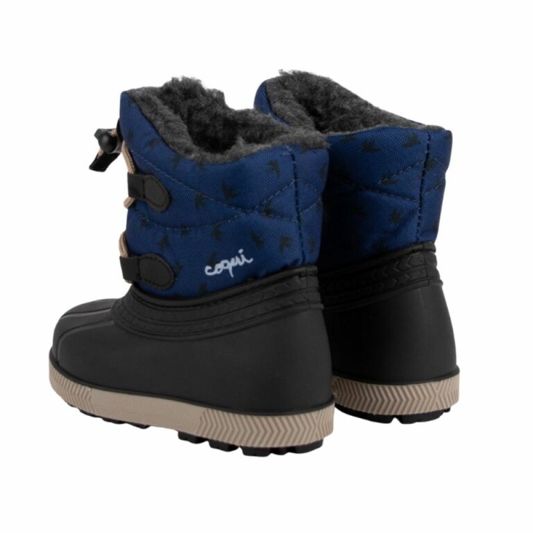 Дитячі чоботи сноубутси COQUI BERGY (5032 Navy bird) чорний/синій