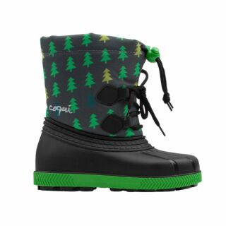 Дитячі чоботи сноубутси COQUI BERGY (5033 Antracit tree) чорний/сірий/зелений