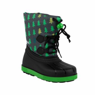 Детские сапоги сноубутсы COQUI BERGY (5033 Antracit tree) черный/серый/зеленый