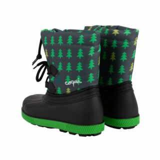 Дитячі чоботи сноубутси COQUI BERGY (5033 Antracit tree) чорний/сірий/зелений