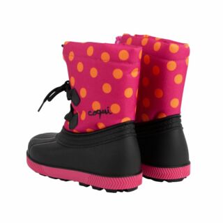 Дитячі чоботи сноубутси COQUI BERGY (5033 Lt. fuchsia dots) чорний/рожевий/малиновий фуксія/чорний