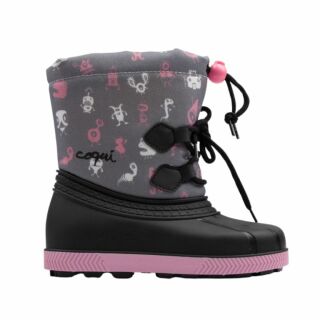 Дитячі чоботи сноубутси COQUI BERGY (5033 Mid. grey ufo) чорний/сірий