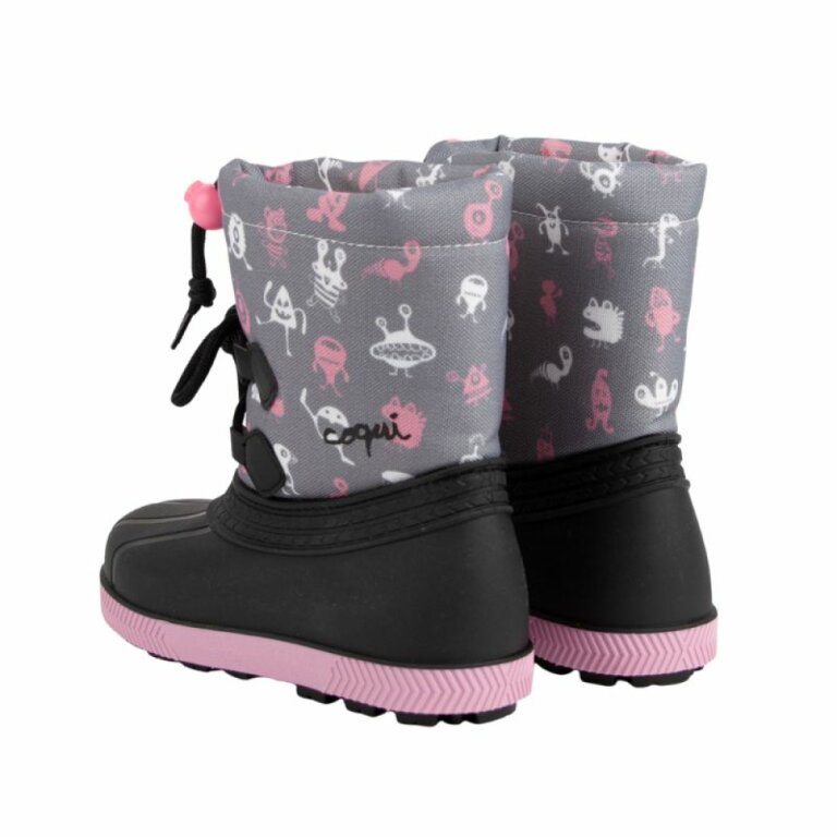 Дитячі чоботи сноубутси COQUI BERGY (5033 Mid. grey ufo) чорний/сірий