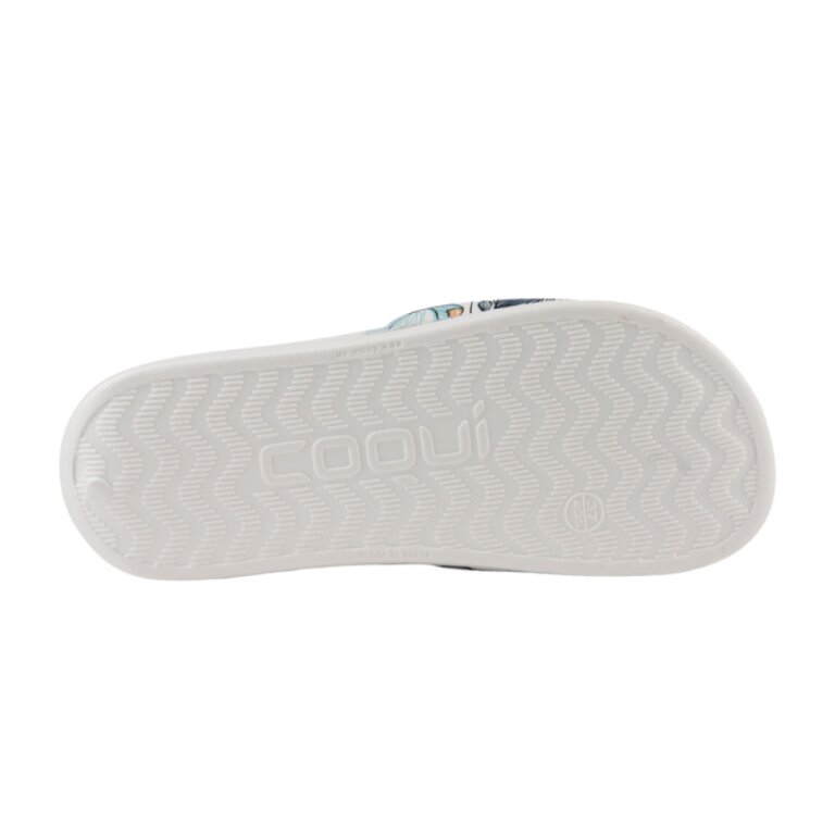 Шльопанці жіночі COQUI SANA (6343 Pearl blooming flowers) білий/різнокольоровий/квітковий принт