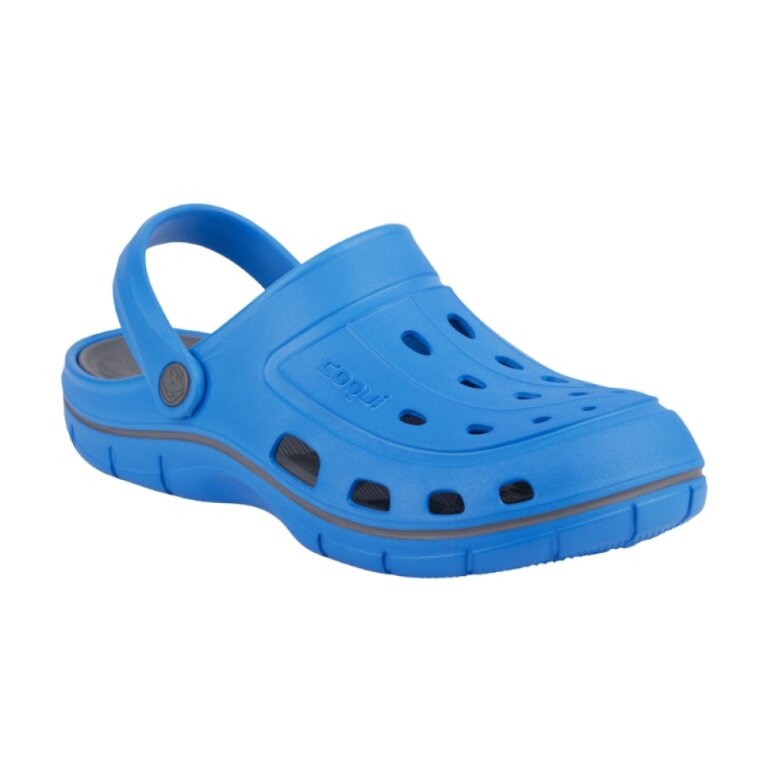 Сабо (кроксы) COQUI мужские JUMPER (6351 Sea blue/Dk. grey) голубой/серый