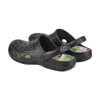 Сабо (кроксы) COQUI женские JUMPER (6352 Black modern tropical) черный