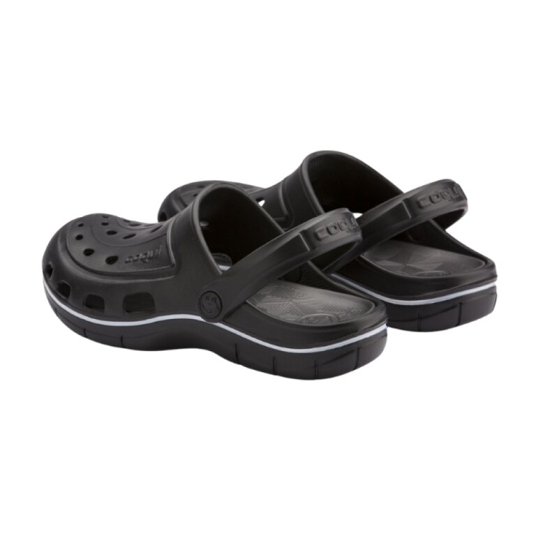 Сабо (кроксы) COQUI женские JUMPER (6352 Black/Antracit) черный/серый